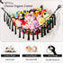 Stuffed Animal Toy Hammock Hanging, Macrame Organizer Storage for Plush Toys, Large Corner Net Holder (Black)