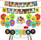 Monster 1st Birthday Decorations Kit - Photo Banner, Balloons, Cupcake Toppers for Little Monster Party Supplies
