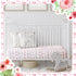 2 Pack Set 52'' 28" Peryiter Crib Sheets for Girls Boys Coquette Bed Sheet Fitted x for Standard Crib Mattress