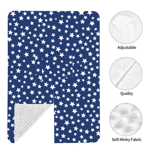 CQMZJHU Navy Blue Night Sky Stars Art Baby Car Seat, Rain Shelter, Multifunctional Nursing Cover for Newborns, Mother