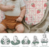 Summer Boho Strawberry Flowers Baby Nursing Pillow Covers for Girl Strawberries Pink Bows Checkerboard Nursing