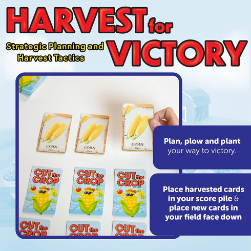 Continuum Games Cut The Crop Card Game, Farm Themed Matching Memory Game for 2-6 Players Ages 6 and Up