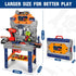 Set Playset 3-5, Set 3 4 5 TooyBing Kids Tool Bench with Electric Drill and Realistic Tools, Construction Workbench Toy