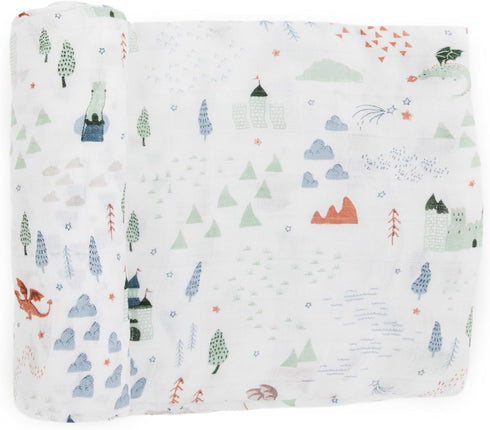 Little Unicorn Deluxe Swaddle | Single | 100% Rayon Muslin from Bamboo