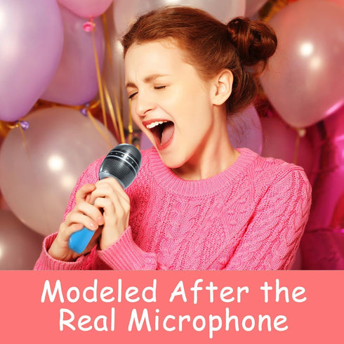 10 PCS Inflatable Microphones, Blow up Microphone Plastic Toy for Sing Birthday Party Decorations, Musical Supplies