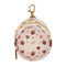 PYBUG Chocolate Round Pacifier Storage Case, Polyester & TPU Lined with Hook Buckle,