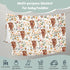 Highland Cow Floral Boho Retro Baby Blanket, Girls Gift, Western Farm Animal Yak Flower Flannel Fleece 30 x 40