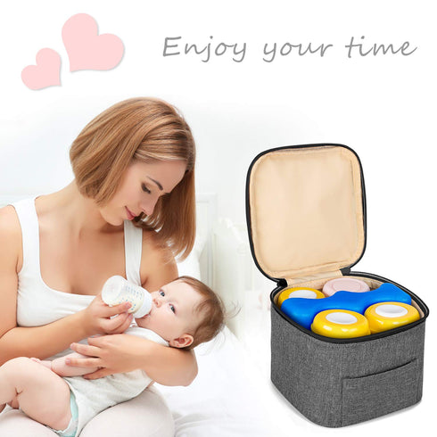 Packs (Pack 2), Packs 4-5 Luxja Reusable Ice for Breastmilk Storage of Breastmilk Bottle Ice for Breastfeeding Working