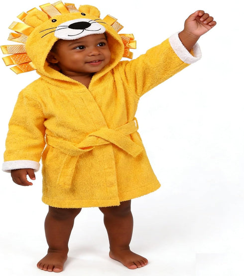 Unisex Baby Boy Hooded Bathrobe Towel - Ultra Absorbent Terry Cloth for Infants