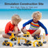 duturpo Mini Construction Trucks Playset for Toddlers, Excavator, Bulldozer, Forklift, Dump Truck, Gift for Kids