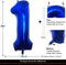 Lovoir 40 Inch Navy Blue Number 1 Balloon, Jumbo Digit Mylar Foil Helium Balloons for Birthday Party Decorations