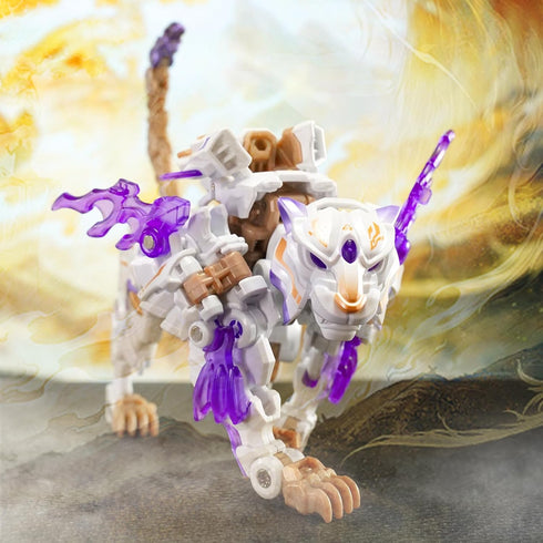 52TOYS INFINITY BOX IB-03 White Tiger Deformation Toys, Action Figure, Mecha and Cube, Birthday Gift