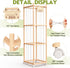 May Eileen 53.54" 15.74" 15.74" Stuffed Animal Storage & Organizer, Wooden Stuffed Animal Holder, Plushies Storage