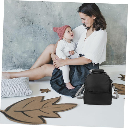 BESTonZON Insulated Bottle Bag for Breast Milk Storage Portable Cooler Tote for Travel Leak Design Easy-clean Lining