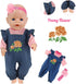 NUOXIXI 14-18 Inch 5 Sets 43cm 14-16 Inch/15 Inch/18 Inch/Girl&Boy Baby Doll Clothes Accessories Dress with Hats Socks