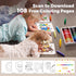 24 100% 1-3,Non-Toxic 108 4-8 Colors Pure Beeswax Crayons for Toddlers Crayons with Free Coloring Books PDF Pages, Safe