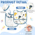 6Pcs Set 6-24 Baby Bibs for Feeding Toddler Eating Bibs with Crumb Catcher Pocket Waterproof Sleeveless Teething