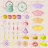Set 3 4 5 3 1st 3-5 JAUNTY Tea Party Toy for Girl Years Old, Wooden Pretend Play Kitchen Toy Food for Year Old Little