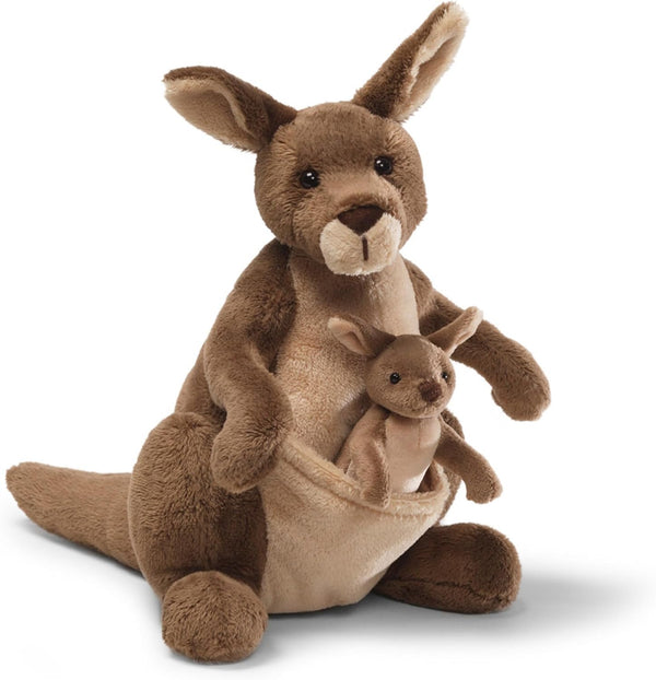 GUND Jirra Kangaroo with Removable Joey Plush, Stuffed Animal for Ages 1