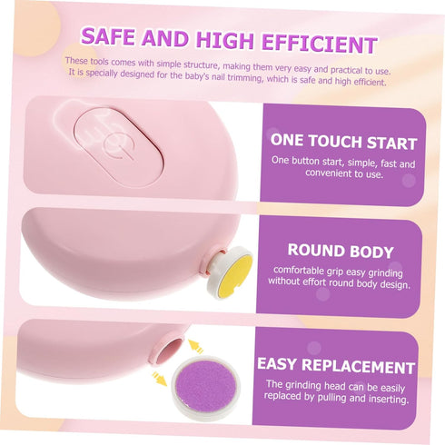 Trimmer Boy Girl Nail Care Electric Nail Polisher Polishing Tool for Newborns Boys and Girls Adults