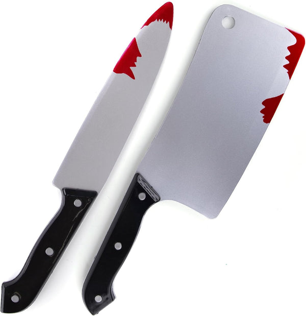 ArtCreativity Fake Bloody Knife Set for Halloween - Bloody Knife Prop Set