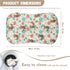 Sarogrorin Highland Cow Floral Baby Nest Pillow Cover Colorful Flowers Babies Infant Lounger Cover Green Foliage Baby