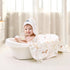 2 Pack 34"x 34" GRSSDER Baby Hooded Towel for Newborn, Super Soft Bath Towels with Original Design, Ultra Absorbent