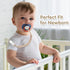 Draklary 4-Pack 100% Stylish Silicone Pacifier Clips, Pacifier Holder with Flexible Woven Rope Design, Food Grade