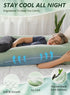 55 Inch Meiz Pregnancy Pillow, U Shaped Pregnancy Pillows for Sleeping Cooling, Maternity Pillow for Pregnant Women