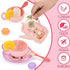 Toddler Toys Tea Party Set for Little Girls, 44 pcs Pretend Plastic Teapot Set with Desserts, Carrying Case for Ages 3-6