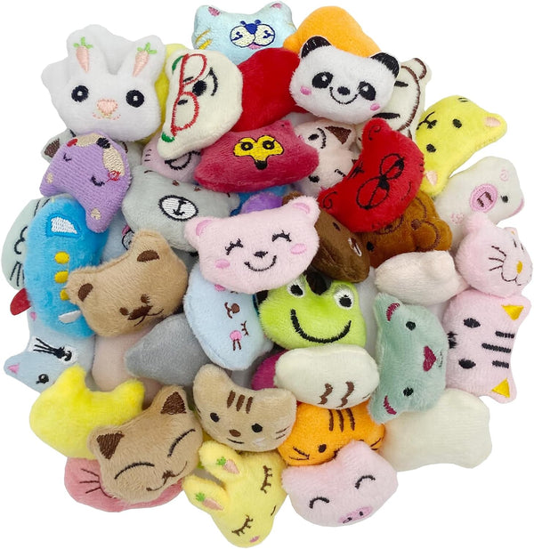 Easter 50 PCS Random Mini Stuffed Animal Plush Toys Set, Cute Small