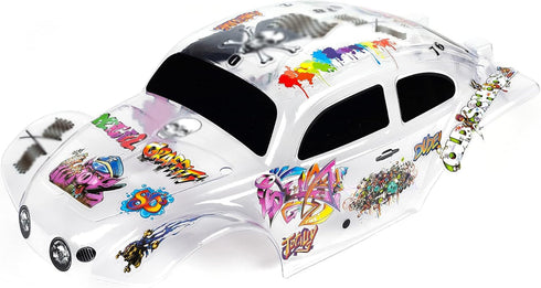 SummitLink Custom Body Clear Unpainted with Stickers for 1/10 Scale RC Car or Truck (Truck not Included) STB-C-01