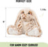 1.5 Lbs Bunny Microwavable & Weighted Stuffed Animals - Unscented Heating Pad for Period Cramps Pain Relief