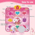 Unicorn Dance Mat for Girls 3-12 Years, LED Lights, Built-in Music, 6 Game Modes, Christmas Birthday Gift