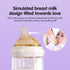 YOUKEBEI 0Months+, 4 Counts (Pack 1 Silicone Bottle Nipple, Anti Colic Nipples for Baby, Natural Flow Baby Bottle