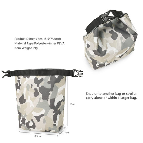 Pack Insulated Breastmilk Cooler Bag - Reusable Milk Bottle Bag Kids Snack Bag Baby Pacifier with Detachable Buckle
