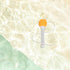 Swimming Floating Pool Thermometer Orange with Cartoon Design, Water Temperature Gauge for Bath, Hot Tub and Pool Use