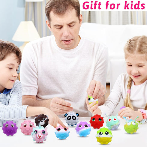 30 Pack Kids,3D Animal Pop Balls Party Favors for Pop Balls Fidget Toys,Birthday Gifts for Boys & Girls,Goodie Bag