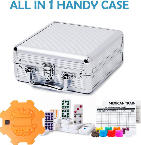 Set, 12 Set: 9 91 Set Yinlo Mexican Train Dominoes Double Dominoes Colorful Dot Pips, Real Train Sound Effect Hub