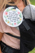 Cute Flower Tag - I'm Cute and Cuddly As Can Be but Please Wash Your Hands Before Touching Me (Baby Safety No Touching