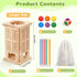 WhimsiPlay 42 3 4 5 6 4-6, 3 Montessori Wooden Board Games, Colorful Sticks Math Learning Toys for Year Olds, Board
