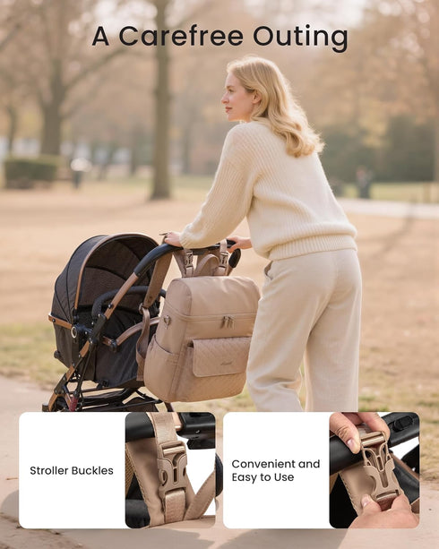 Backpack, 3 1 Backpack LOVEVOOK Diaper Bag in Baby Bag with Changing Pad & Detachable Straps, Large Diaper for Mom Dad