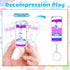 Dynamic Liquid Timers Key Chain Set, Colorful Motion Bubbler Timekeeper Keychains, Liquid Hourglass