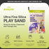 50 Lb PLYSAND50 Sun Joe Silica Play Sand for Sandbox, Sensory Table & Garden Spaces, Ultra Fine, Bag - Indoor