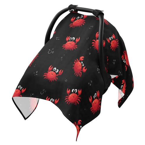 Mazeann Red Crab Sea Black Car Seat Cover Baby Breathable Soft Infant Carseat