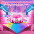 Hanroni 360Rotation 2.4GHz 3-12 Unicorn Transform RC Cars for Girls Toys with Rainbow Eyes & Underbody Lights, Fast