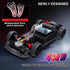ACAMMZAR 1:24 20KM/H 4WD RC Drift Car, Remote Control Car, Drift RC Truck with Lights, Extra Racing Tires, High Speed