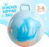 18 inches 3-6 U&C Planet Hopper Ball Bouncy Ball with Handle for Kids Age Clouds Hoppity Hop Sit and Bounce Jumping