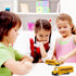 TYMXGHF 2 Pack 5.5'' Pull Back School Bus - Die-cast Metal Toy Vehicles in Bright Yellow for Kids