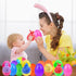 24 Pack Prefilled Easter Eggs with Bunny Stretchy Strings Sensory Fidget Toys Inside Great for Kids Aduts Toddlers